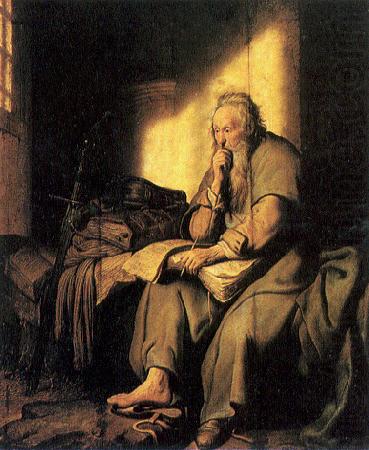 Saint Paul in prison, REMBRANDT Harmenszoon van Rijn